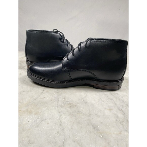 Clarks Collection Paulsen Chukka Boot Men’s 7 Black Leather - Picture 5 of 10